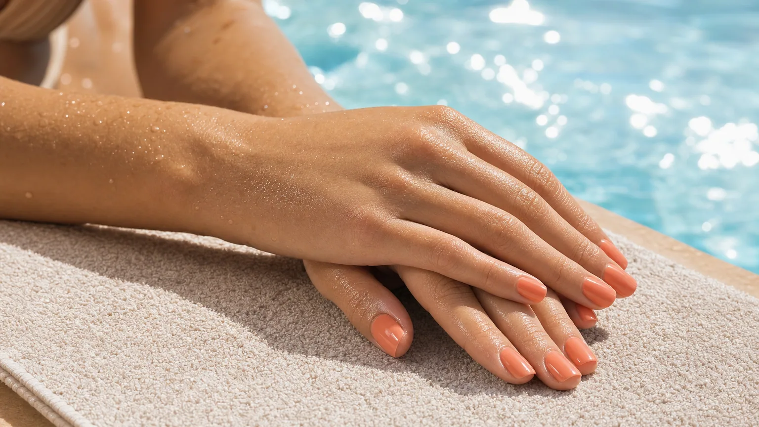 Ongles d'été : une manucure nette qui tient malgré l'eau et le sable
