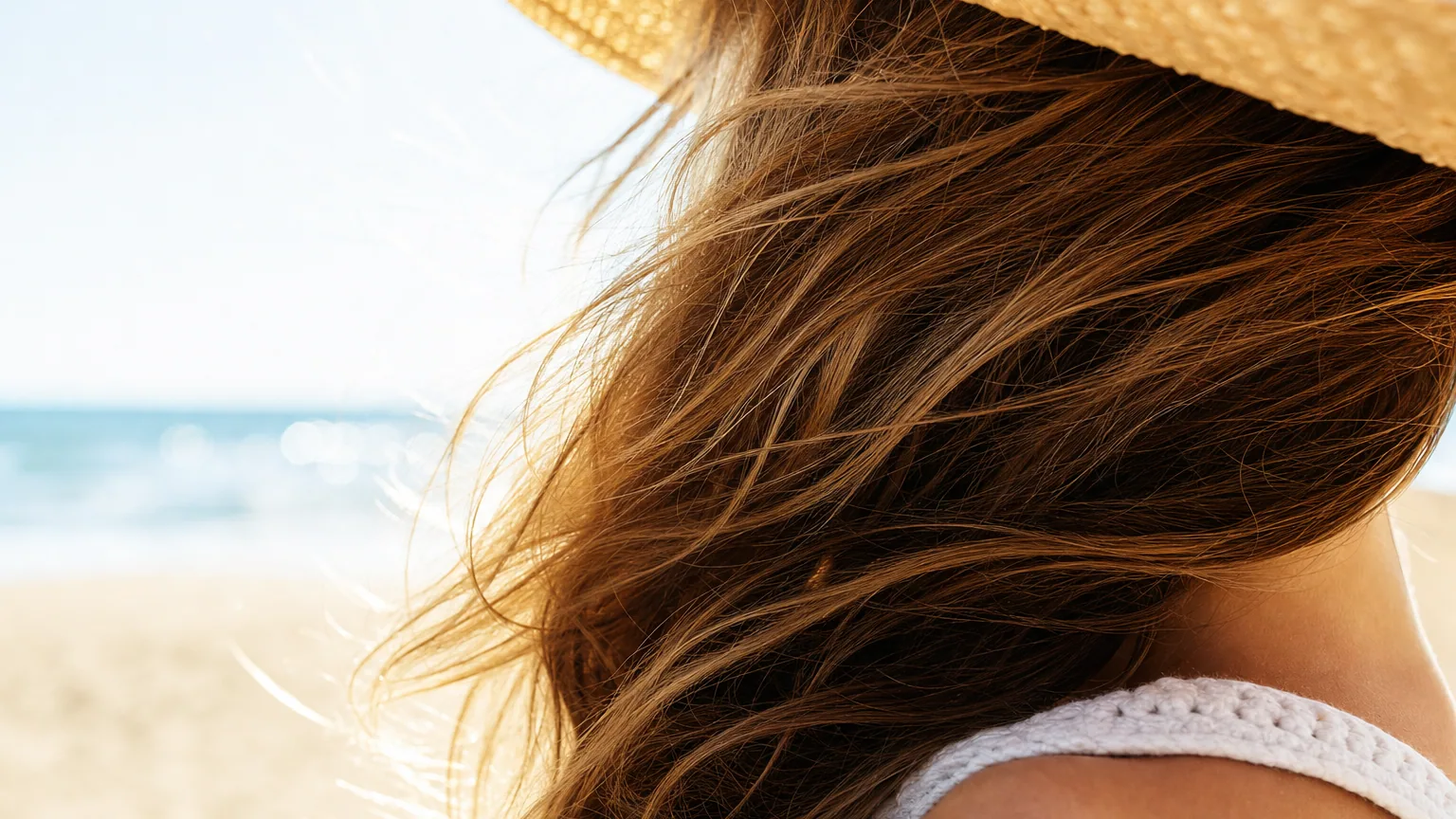 Cheveux et soleil : les protéger du sel, du chlore et des UV