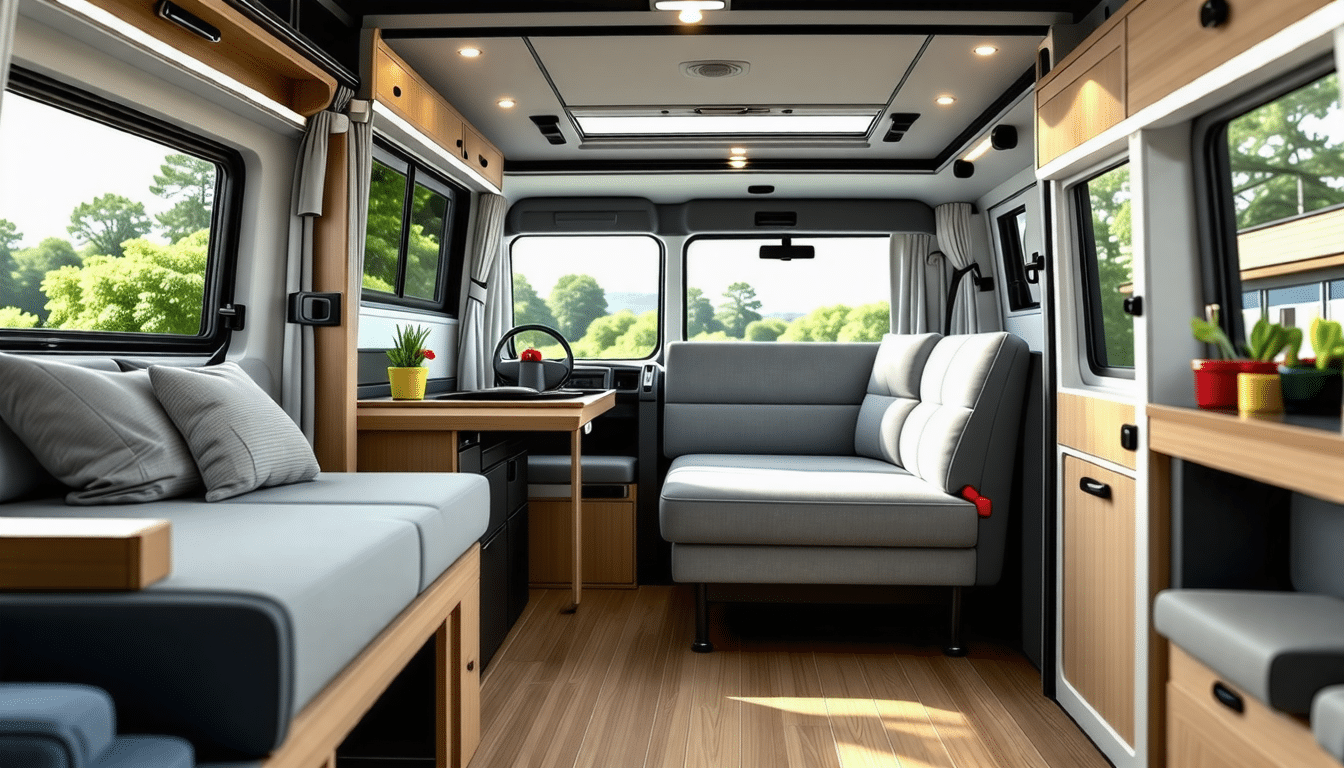 découvrez nos conseils pour aménager l'intérieur d'un camping-car de manière optimale. profitez de chaque espace disponible et créez un espace de vie fonctionnel et confortable.