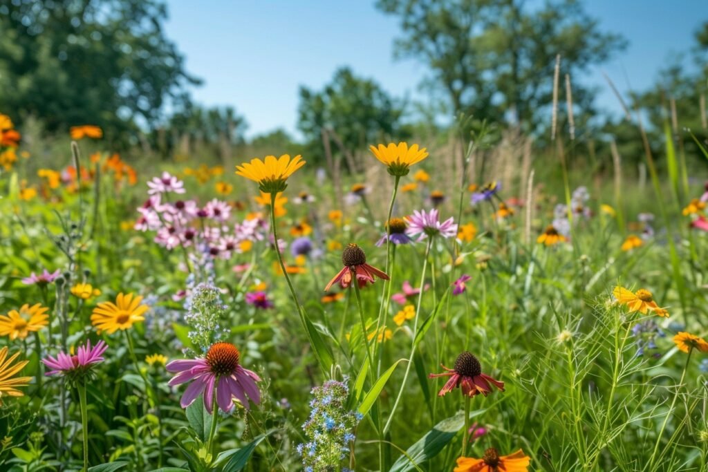 Les avantages écologiques des jardins de plantes de prairie